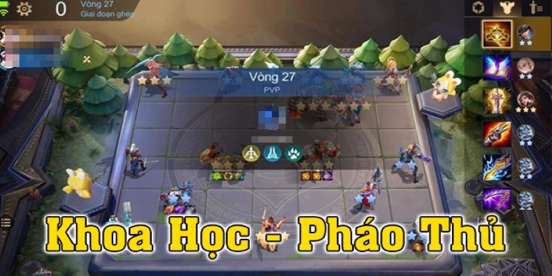 Đội hình cờ liên quân khoa học và pháo thủ 