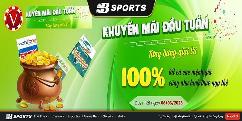 Các event, sự kiện khuyến mãi bùng nổ tại gamevh