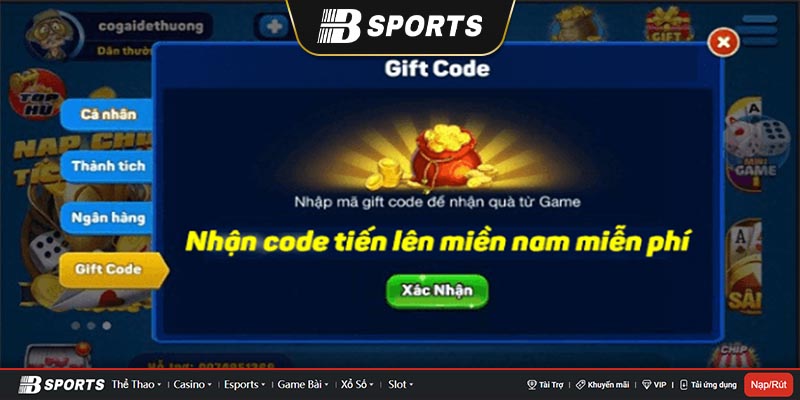 Cách nhận code tiến lên miền nam nhanh nhất