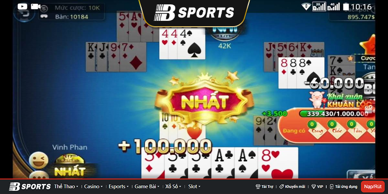 Tham gia chơi zingplay mậu binh đa nền tảng