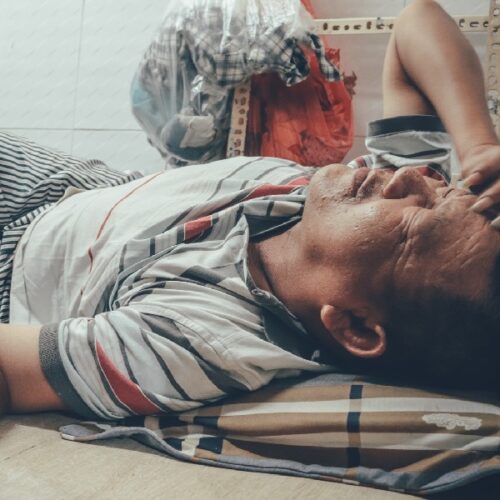 Hình ảnh chú Tâm ngậm ngùi chia sẻ