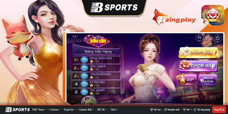 Đặc điểm cơ bản về game bài zingplay tiến lên