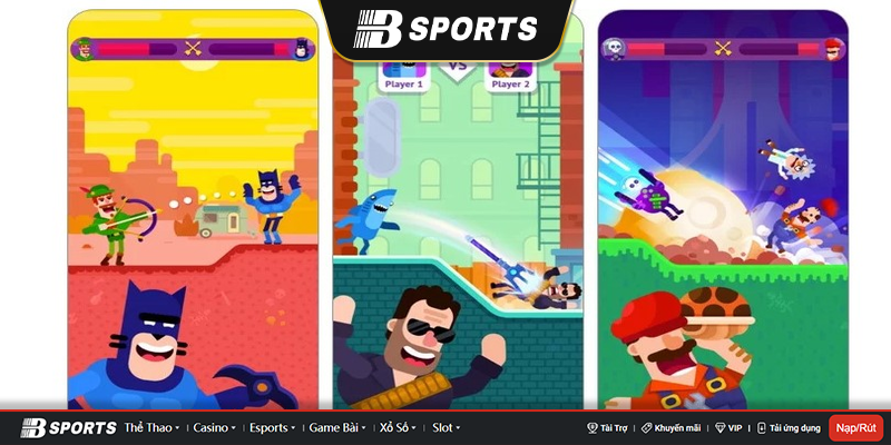 Số lượng các tựa game 2 người online cực khủng