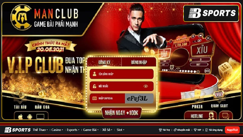 Giao diện và trải nghiệm ấn tượng từ nhà cái Manclub